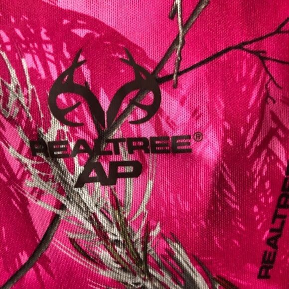 RealTree Pink Women’s Long Sleeve Shirt - Picture 3 of 5